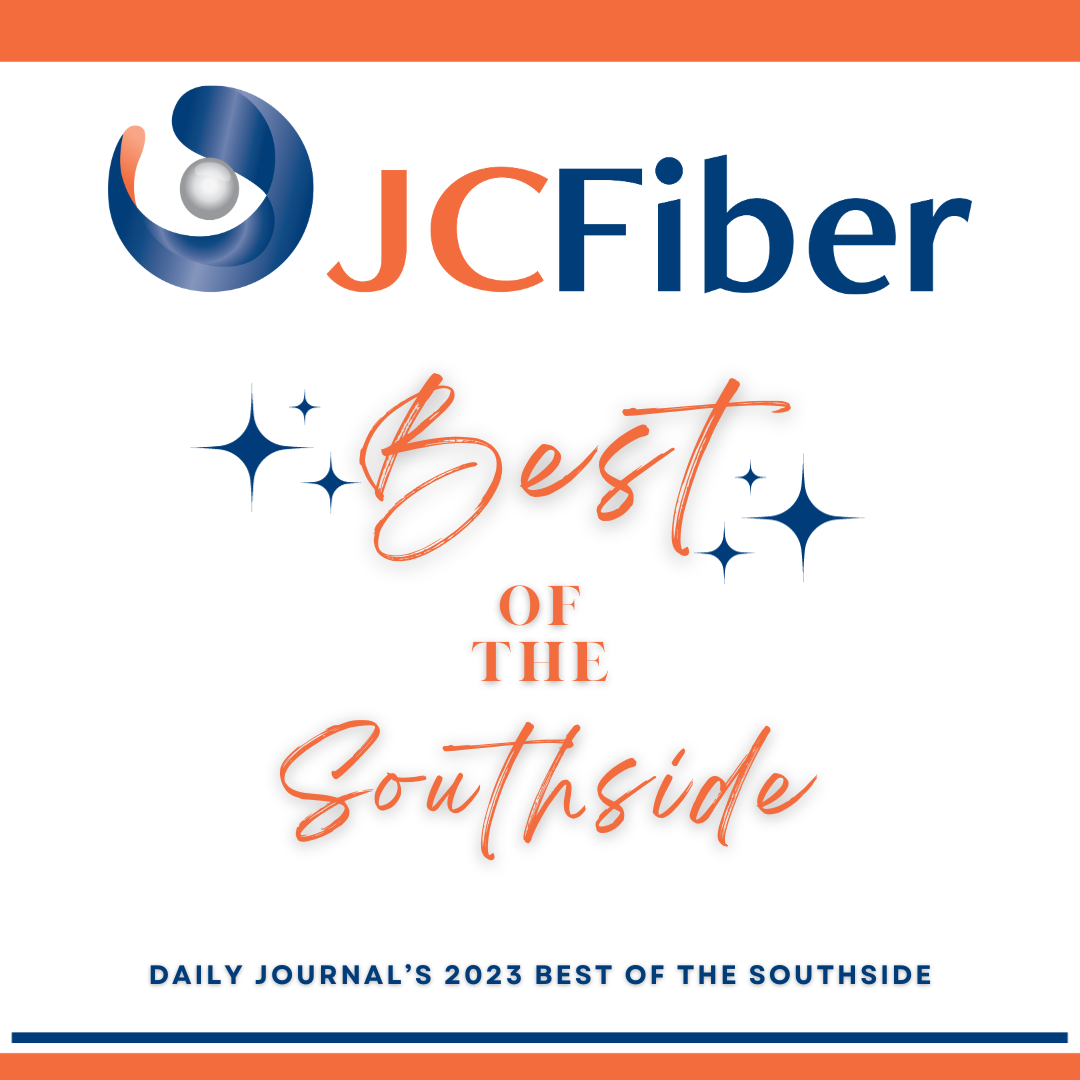JCFiber has been named Daily Journal’s Best of the Southside in the category of Internet and Broadband Supplier. Thank you all for your votes. We are proud to serve our community and our customers!