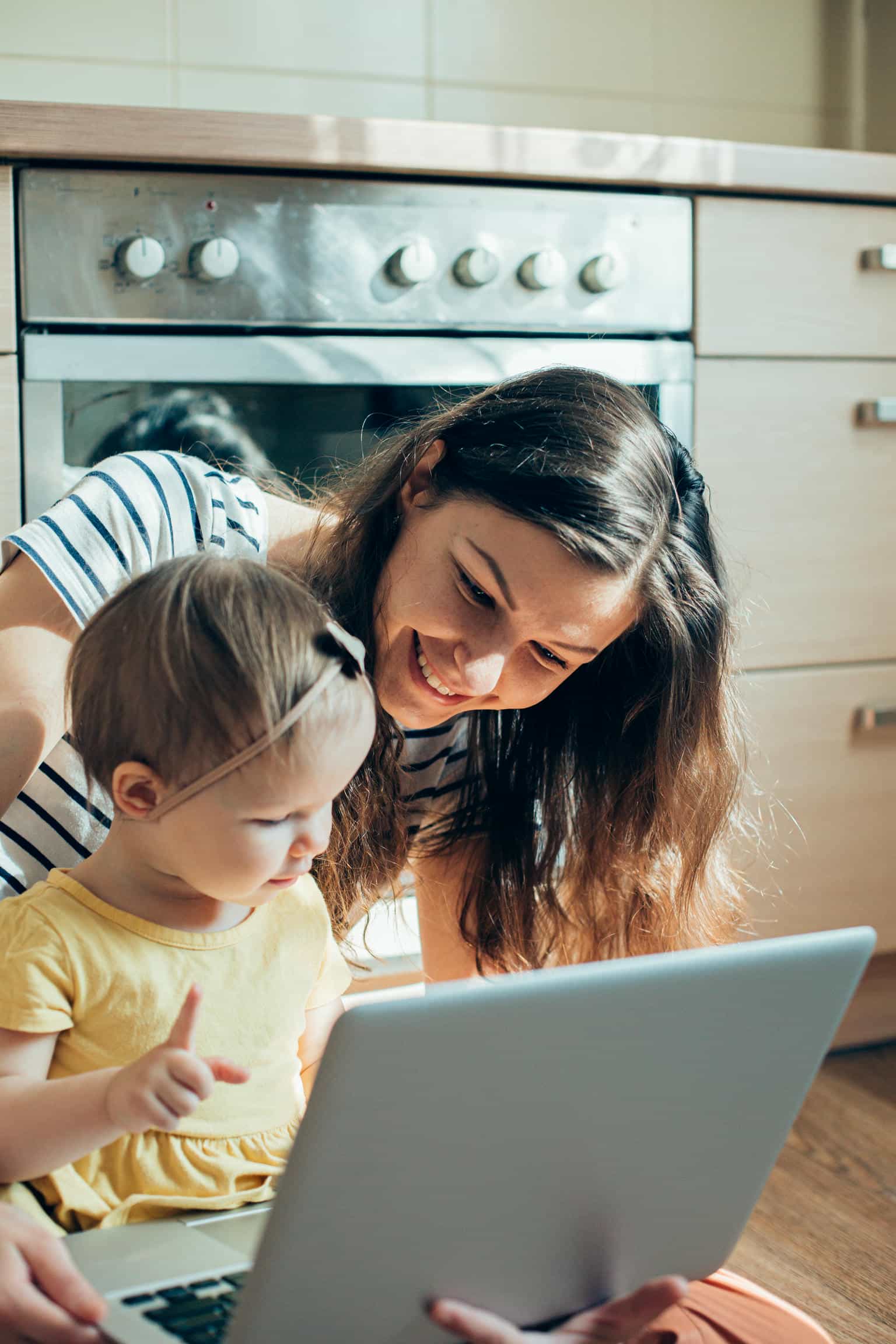 family video chatting on a holiday